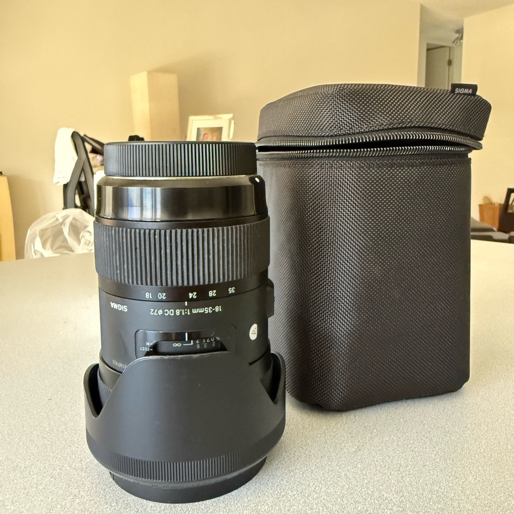 Sigma Art Lens 18-35 mm F1.8 DC
Canon EF